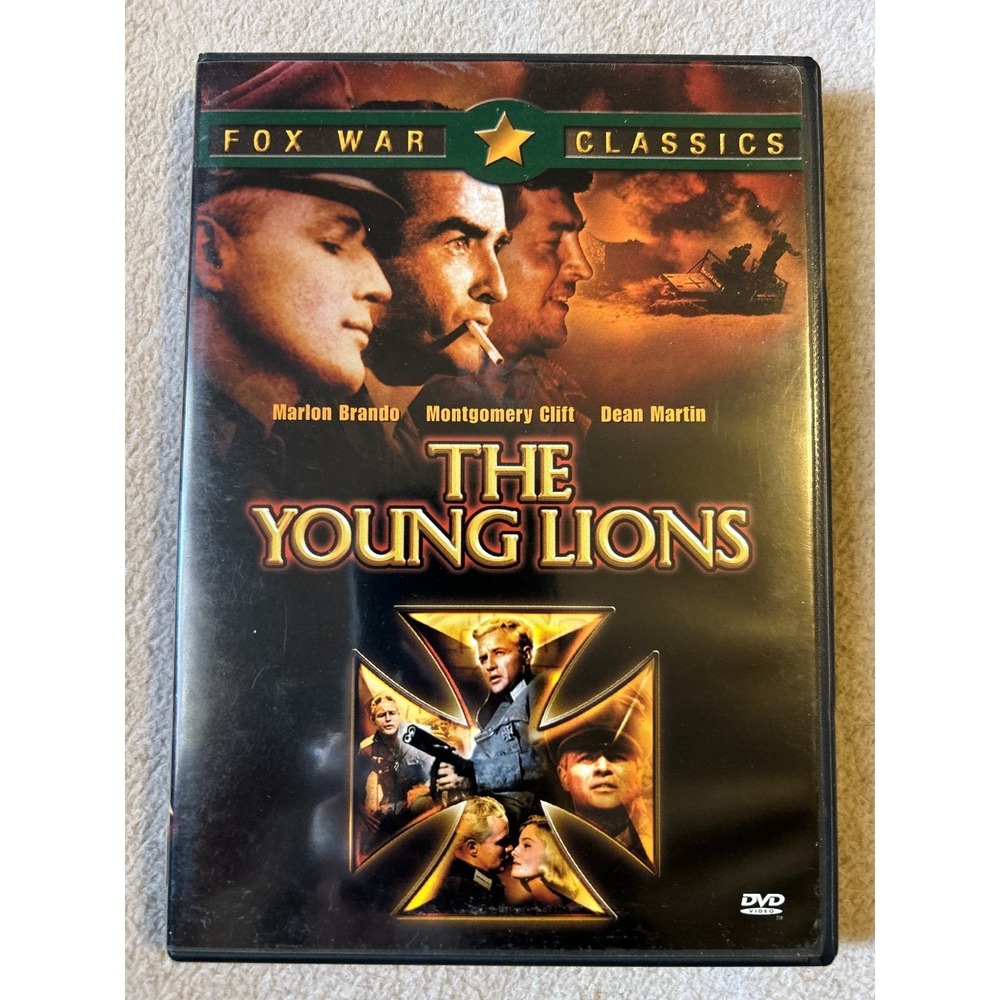 The Young Lions DVD 1958 Marlon Brando Montgomery Clift Dean Martin War